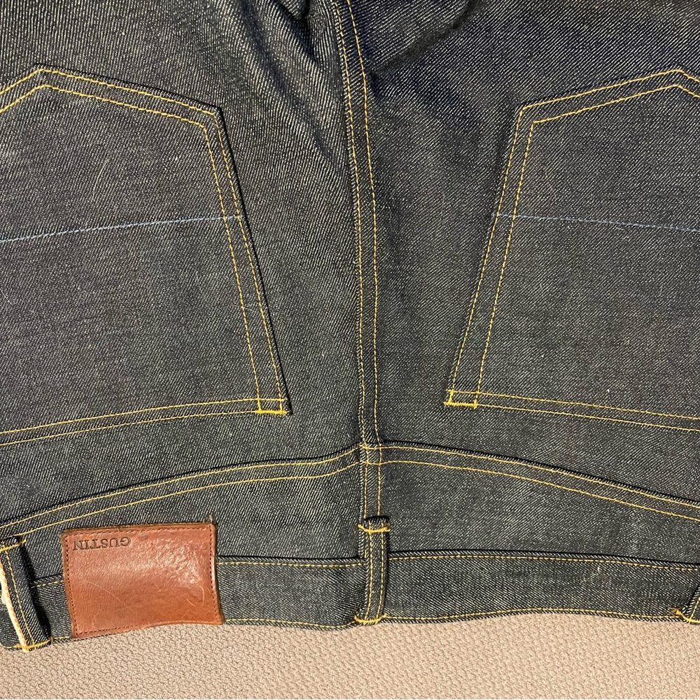 Gustin deep blue indigo #75 Okayama selvedge denim - Picture 9 of 12